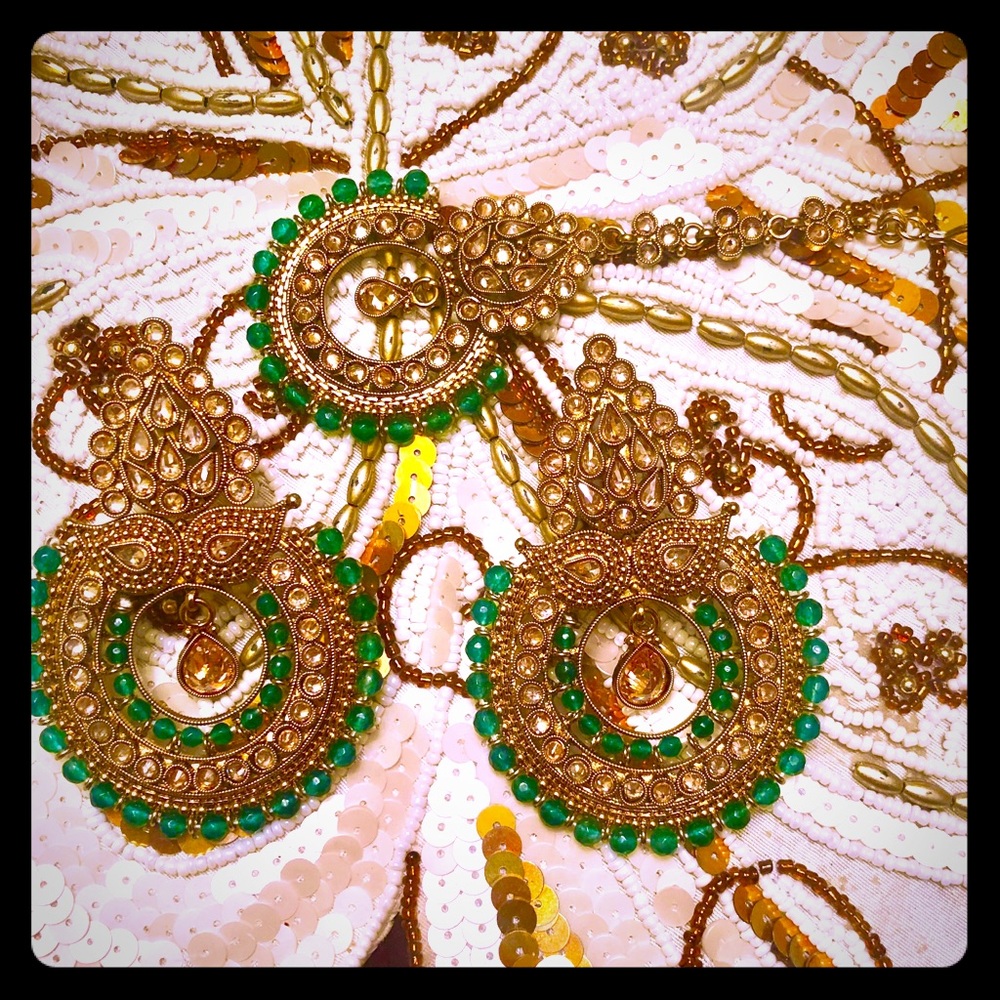 ✨ **CLOSE OUT- Final Items** ✨ bridal Indian pakistani kundan polki jewelry set